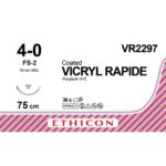 Vicryl Rapide 4-0 incolore 75cm – FS-2 (VR2297) | 36 pièces