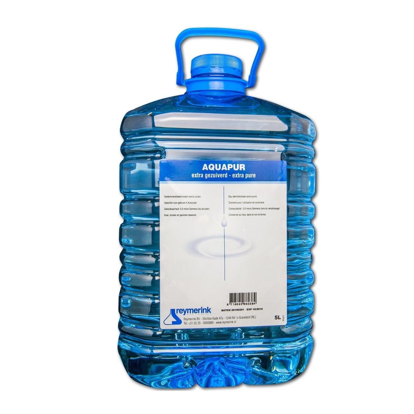 Eau distillée - Aqua dest 1 litre en bouteille PET