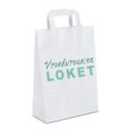 Sac en papier avec votre logo - 22x31x10 cm | 100 stuks