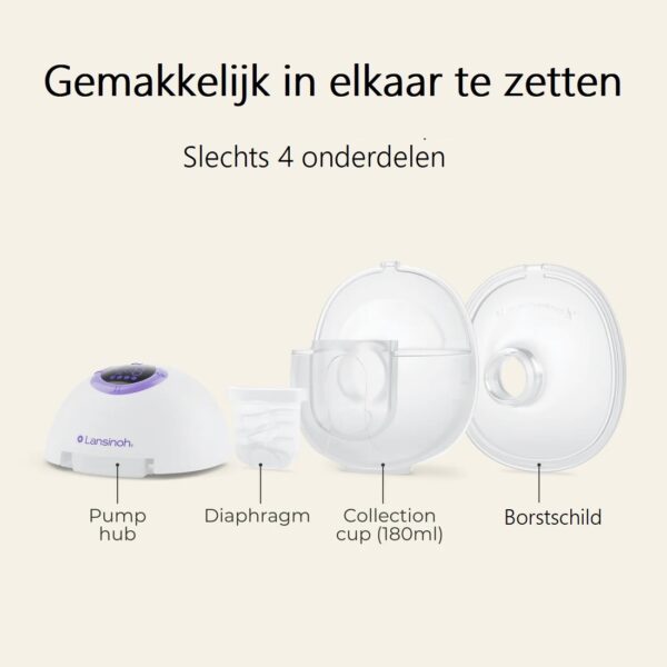 Lansinoh DiscreetDuo Tire-lait sans fil - Téterelle 27mm | 1 pièce – Image 3