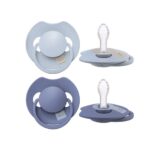Difrax LOVI Sucette Dynamique 0-6 Mois – Bleu/Bleu clair | 2 Pièces