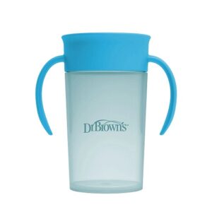 Dr. Brown’s Straw to 360° Cup Set bleue | 300 ml