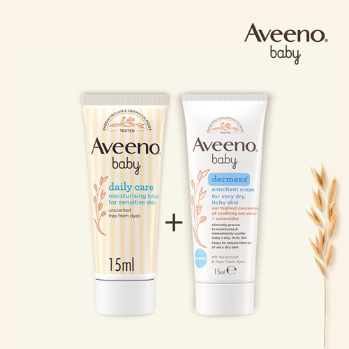 Aveeno FR - Stalenpakket 2 Aveeno® Baby pour les peaux sensibles | Échantillons – Image 1